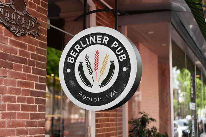 Bar logo design, Renton, WA